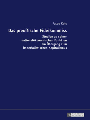 cover image of Das preußische Fideikommiss